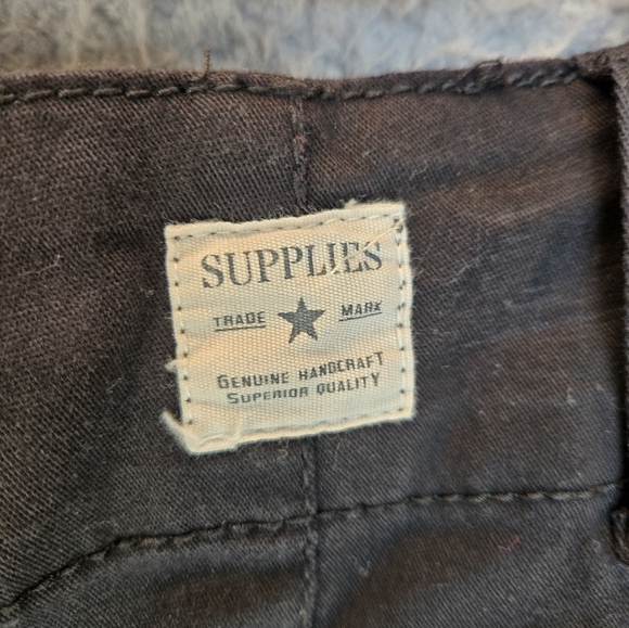 Supplies Womens Cargo Utility Pants Sz 6 Black Cotton Blend Casual Comfort - Picture 12 of 14